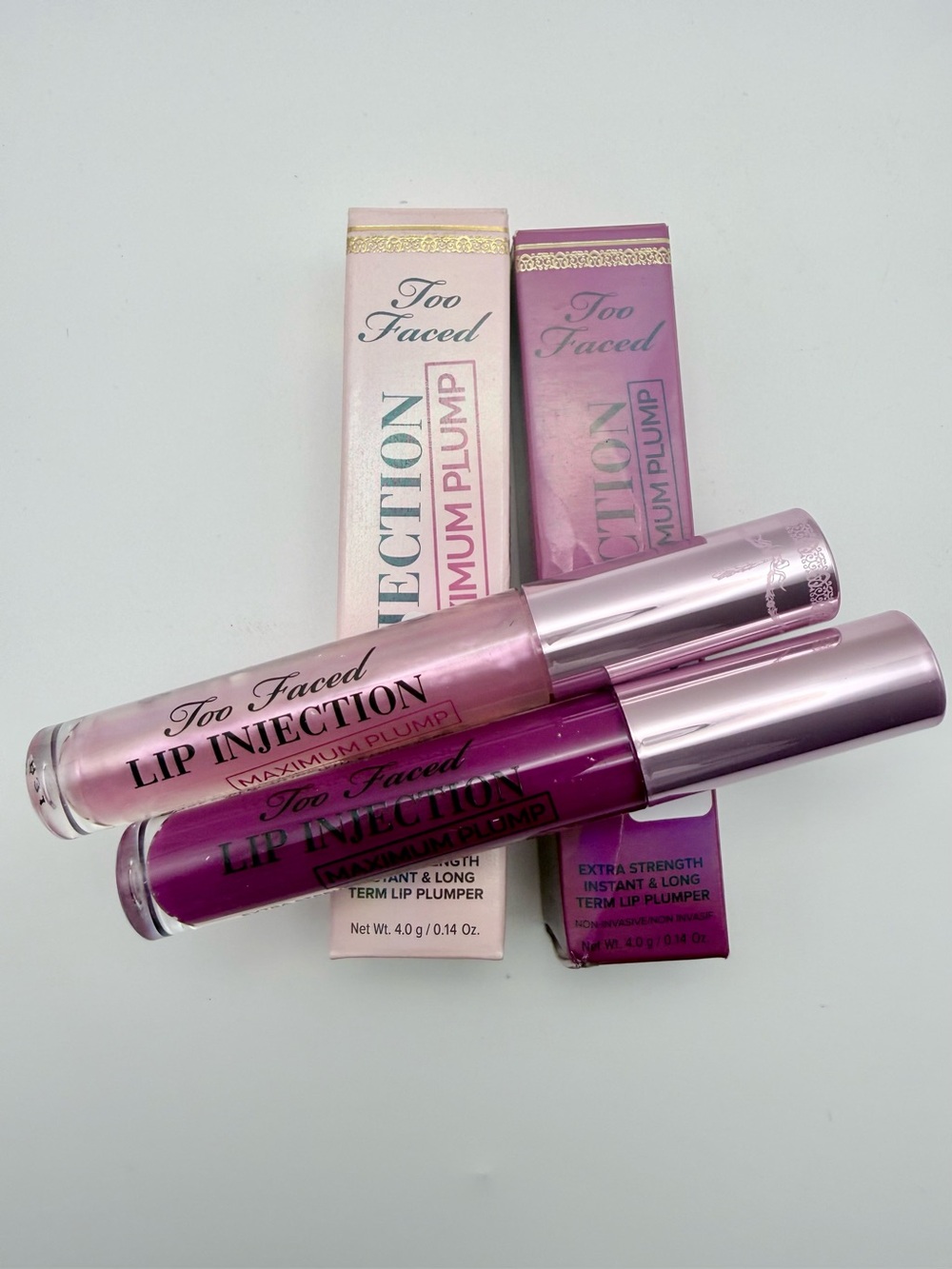 Too Faced Lip Injection Maximum Plump Glosses BUNDLE: ORIGINAL + BERRY CRUSH